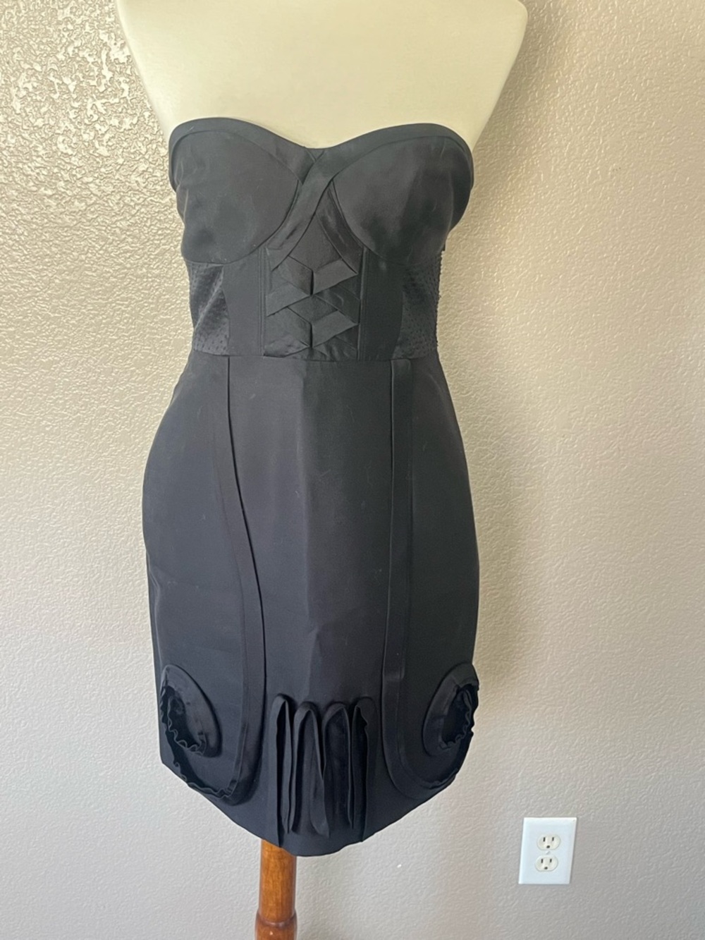 Leifsdottir Anthropologie Black Cocktail Dress Size 4